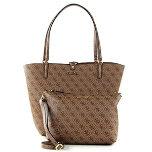 Guess Alby Toggle Tote Latte Logo