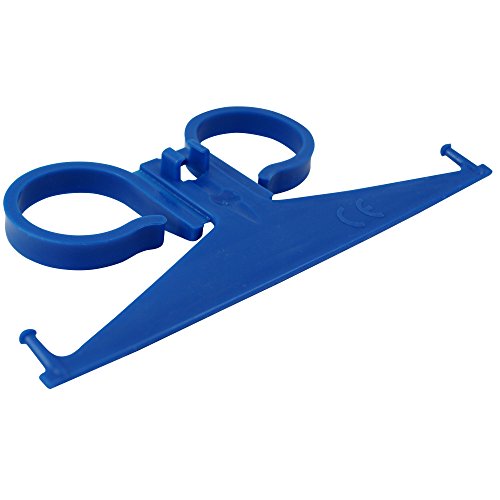 Soporte para bolsas de orina de plástico azul Cover
