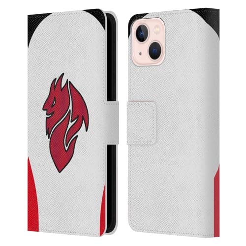 Étui portefeuille AC Milan pour iPhone 13 en cuir Head Case Designs