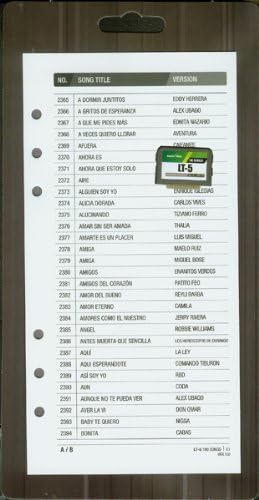 Magic Sing along Song Chip - Español 10 - 180 Canciones