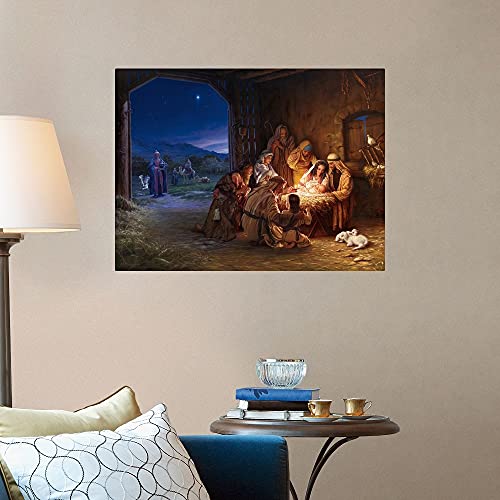 Greatbigcanvas Light Of The World Fine Art Unframed Print, Christmas Home Decor Artwork, 36"X27" #TOP2