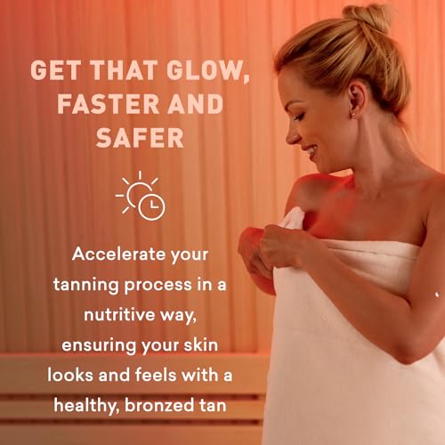 Tanning Indoor Oil | Moisturizing Body Oil | Sun kiss Glow | Body Tanning Oil | Natural Body Serum | Just Nutritive | 8 Oz - Thumbnail 4