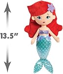 Disney Princess So Sweet Princess Ariel, 13.5-Inch Plush with Red Hair, The Little Mermaid, Officially Licensed Kids Toys for Ages 3 Up, Gifts and Presents
