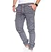 Produktbild Styleko Herren Hosen Cargohose Herren Casual Slim Fit Cargohose aus Baumwolle Outdoorhose männer Chino Hose Freizeithose Jogging treckking Hose Sporthose|6 Taschen 8002 (Grey- Elasten, 31)