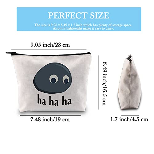 Sci-Fi Movie Merch Gift EEAAO Gift Just Be a Rock Gift Hilarious Gift Ha Ha Ha Zipper Pouch Googly Eyes Rock Gift Cosmetic Bag (Ha Ha Bag EU) - Image 2