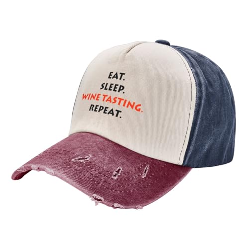 UIOPPIOS Cata de vinos Catador de vinos Divertido Regalo de Moda Una Gorra de béisbol Lavada Sombrero
