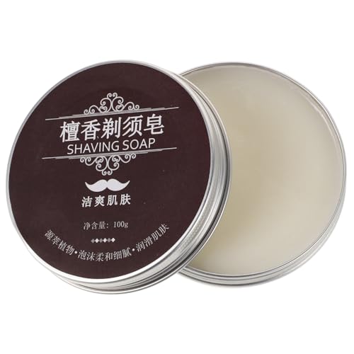 LALADEFIEE Jabón de Afeitar para Hombre con Extractos Naturales Espuma Suave y Cremosa Limpieza Suave para Piel Sensible Barra Facial de Afeitado para Uso Diario