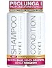 NYK1 Set Di Shampoo Senza Solfati E Balsamo (500ml x 2) Set Di Shampoo Senza Sale Post Cheratina E Balsamo Per Extension E Capelli Colorati - Detersione Delicata E Previene La Rottura Dei Capelli