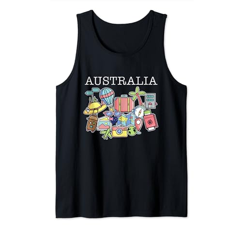 Viaje a Australia Bound Family Travel Buddy Matching Camiseta sin Mangas
