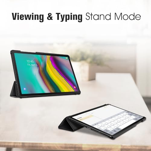 FINTIE SlimShell Case for Samsung Galaxy Tab S5e 10.5 Inch Tablet 2019 (SM-T720 / T725), Super Thin Lightweight Stand Cover with Auto Sleep/Wake Feature, Black - Image 3
