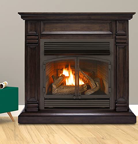 Duluth Forge Fdf400T-Zc Dual Fuel Ventless Fireplace - 32,000 Btu, Remote Control, Chocolate Finish #TOP5