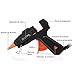 Mini pistola de silicona, Tacklife GGO20AC Pistola de Pegar 20W con 50...
