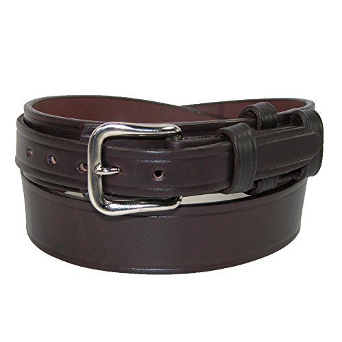 Boston Leather Men's Heavy Duty Leather Ranger Work Belt, 42, Brown3
