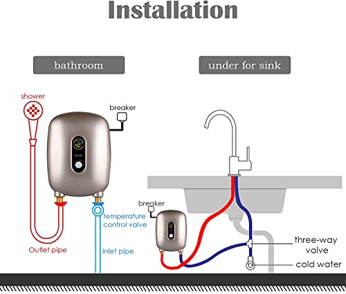 Chauffe-eau instantané à écoulement libre avec commande par bouton rotatif - 7