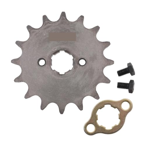 Piñón de cadena universal 520 16T 18T 19T 20mm con bloqueo de placa de retención para motocicleta Dirt Bike ATV Compatible con varios modelos(520-16T)