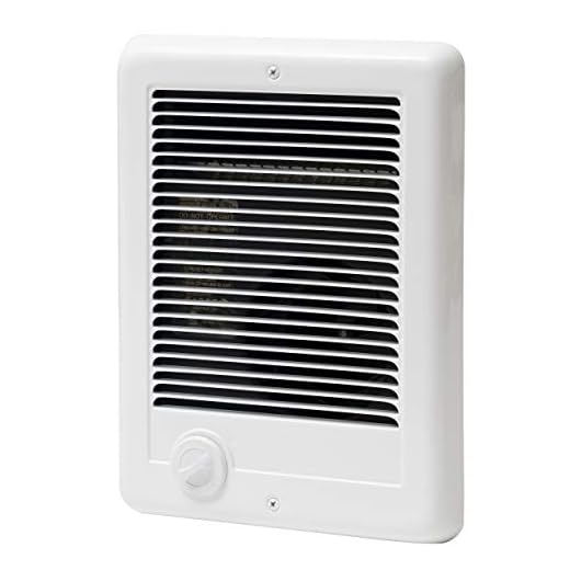 Cadet Com-Pak Electric Wall Heater Complete Unit with Thermostat (Model: CSC151TW, Part: 67509), 5120 BTU, 120 Volt, 1500 Watt, White