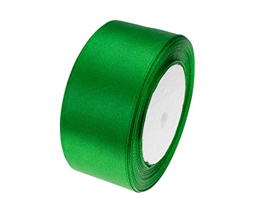 Image of ATRBB 25 Yards 1-1 /2 inch Wide Satin Ribbon Perfect for Wedding,Handmade Bows and Gift Wrapping(Green)