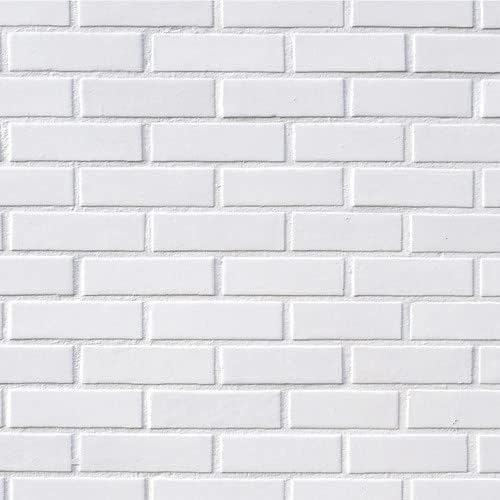 Papel De Parede Adesivo 3d Tijolo Tijolinho Branco Rolo 3m