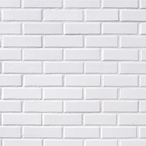 Papel De Parede Adesivo 3d Tijolo Tijolinho Branco Rolo 3m