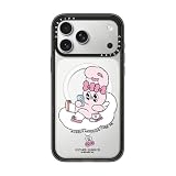 CASETiFY インパクト iPhone 17 Pro Max ケース [MagSafe対応/薄型 軽量/耐衝撃] - Esther Bunny On Phone Phone Case - クリア ブラック