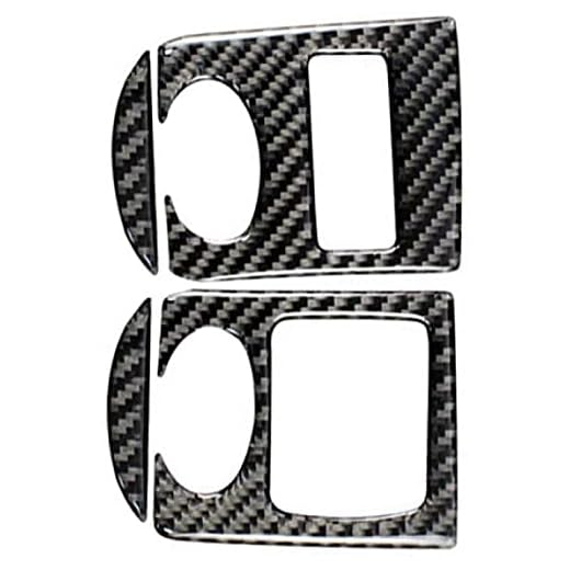 Kolfiberstil Tillbehör Kolfiber Fönsterlyftbrytare Knappar Dekorativ ram, för Audi TT bilklistermärke Styling 8n 8J MK123 TTRS 2008-2014-right-hand_drive