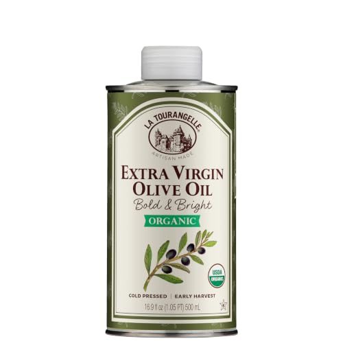 La Tourangelle Organic Extra Virgin Olive Oil, Bright &amp; Peppery, 16.9 fl oz