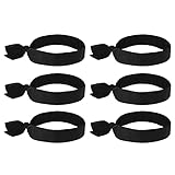 Ergodyne Chill Its 6700 Cooling Bandana, Evaporative Polymer Crystals for Cooling Relief, Tie for Adjustable Fit, 6-Pack, Black