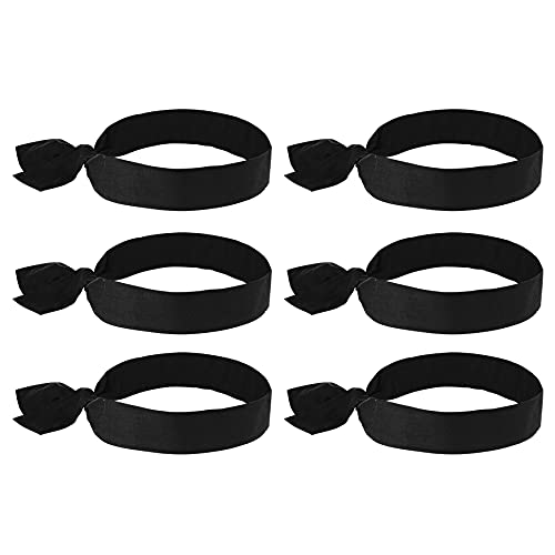 Ergodyne Chill Its 6700 Cooling Bandana, Evaporative Polymer Crystals for Cooling Relief, Tie for Adjustable Fit, 6-Pack, Black by Ergodyne - Used condition - CA$15.77