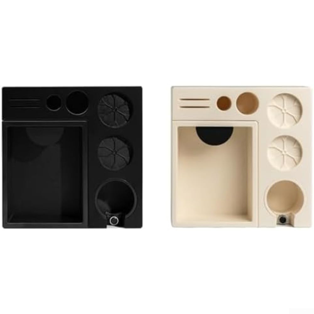 Cact Espresso Kawa nizer z Dcated Tamper Space Dystrybutor kawy i uchwyt na akcesoria do 51 mm do 58 mm Sns Kolor: Czarny