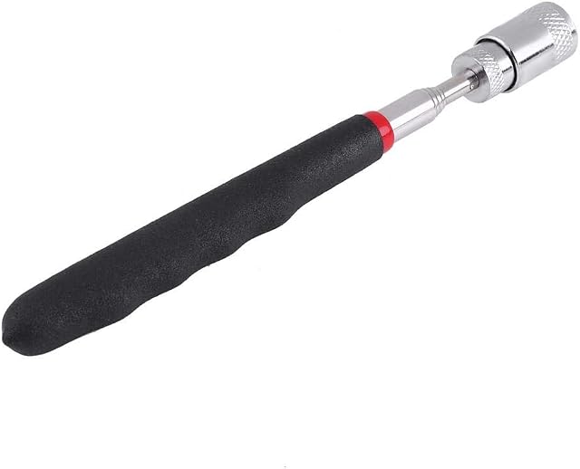 Goregri Auto Magnetic Rod, Telescopic Magnetic Magnet Pick Up Tool with LED Light for Picking Up Nuts and Bolts