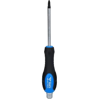 BRILLIANT TOOLS BT034810 Phillips Screwdriver with Impact Cap PH2 [Powered by KS Tools]