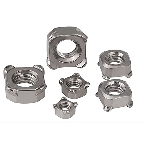 304 Stainless Steel Square nNut Square Nut Nut Square Nut M3 M4 M5 M6 M8 M10 10 Pcs - (Size: M10)