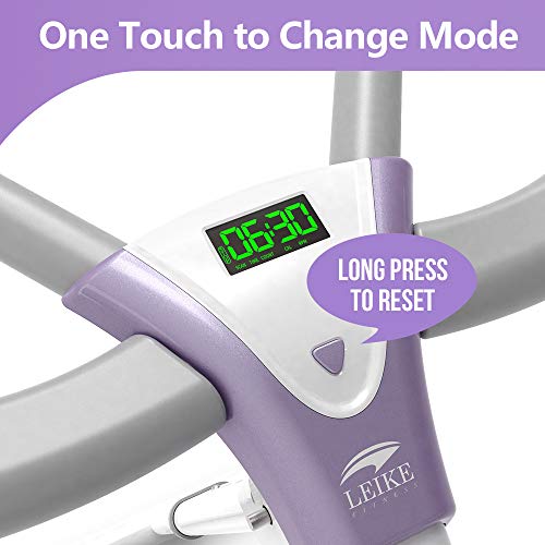 Leikefitness Height Adjustable Ab Trainer Abdominal Whole Body Workout Machine Waist Cruncher Core Toner Leg Thighs Buttocks Shaper With Lcd Monitor Ab9380 (White) #TOP3