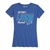 Lions Women's NFL Gameday T-Shirt - Royal, Medium