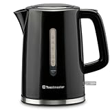 Toastmaster Electric Kettle by Select Brands - Cordless Electric Water Boiler for Coffee, Tea & More - Use This Electric Tea Kettle in Your Kitchen or Dorm - 1.7 Liters, Black