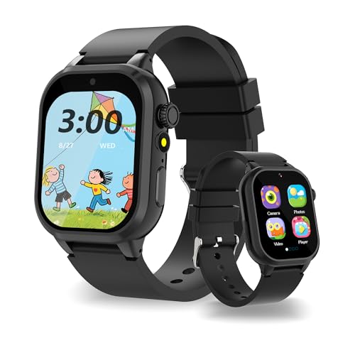 Kids Smart Watch 32 Games, 3 Sports, Audio Books & Study Cards, School Mode, Alarm Clock, Pedometer, Fun Camera, 13 Habit Tracking, Flashlight, Kids Christmas Festival Gift, Smartwatch for Boys Girls