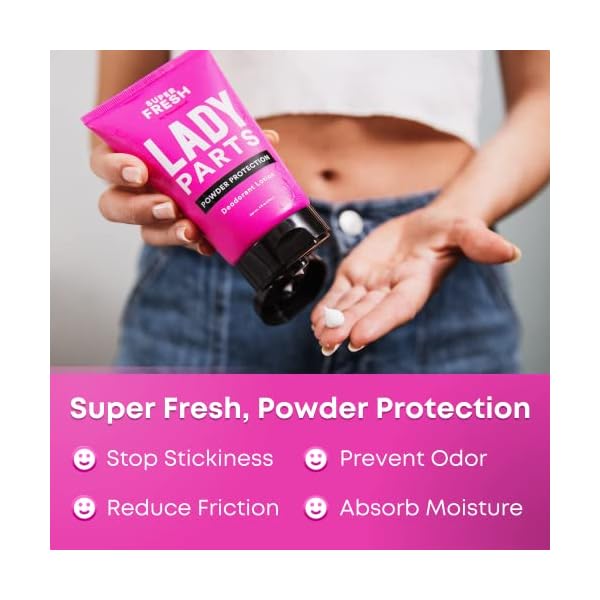 Lady Parts Feminine Hygiene Body Powder Deodorant Lotion For Breasts