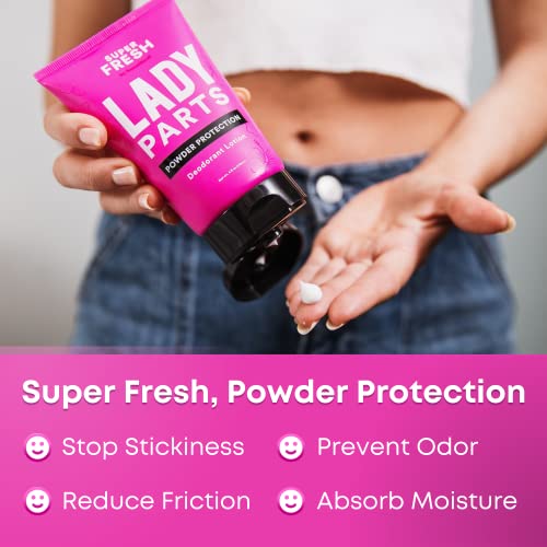 Lady Parts Feminine Hygiene Body Powder Deodorant Lotion For Breasts