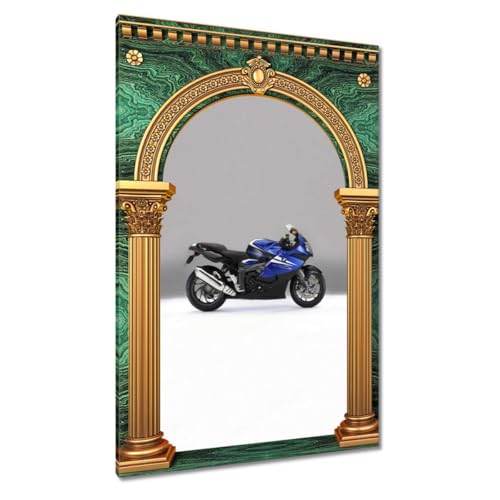 Peinture imprimée sur toile K1300S bleu habiller un grand mur vide tableau 80x120 cm