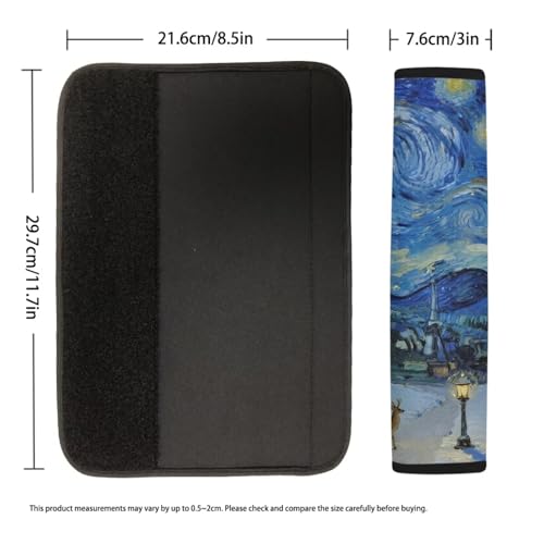 Image of AFPANQZ Starry Sky Seat Belt Pads Cover Safety Seatbelt Shoulder Strap Covers Cushion Harness Pads for Car Bags Soft Comfortable Universal Fit for Truck Vans Sedans SUVs