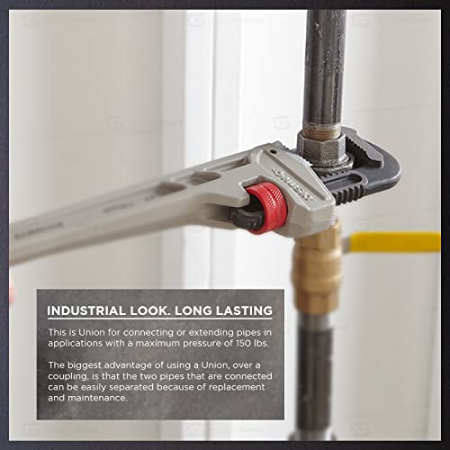 Supply Giant Hnvo0300 1" Galvanized Malleable Iron Straight Union For 150 Lb Applications, With Female Threaded Connects, 1 #TOP6