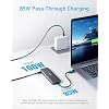 موزع USB C من Anker، موزع USBC إلى HDMI 5 في 1 مع شاشة 4K، ومنفذ USB-C 5 جيجابت في الثانية مزود بالطاقة ومنفذا بيانات USB-A 3.0 5 جيجابت في الثانية مزودان بالطاقة لأجهزة MacBook Pro وMacBook Air وDell والمزيد