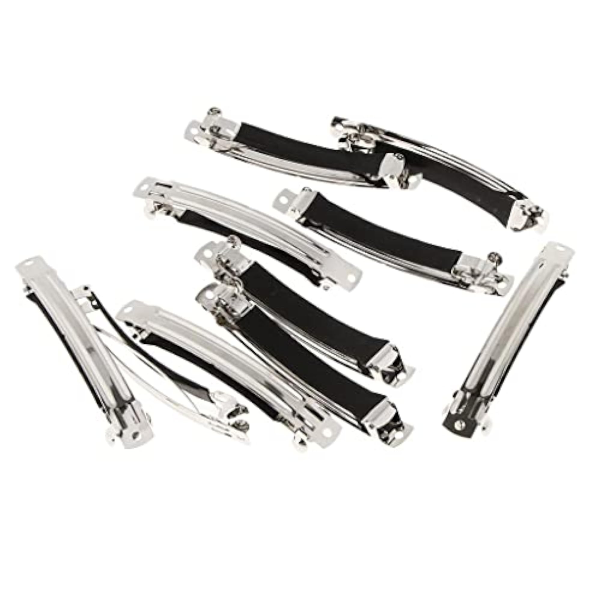 3x10 Piece DIY Hair Clips, Silver Blank Barrettes