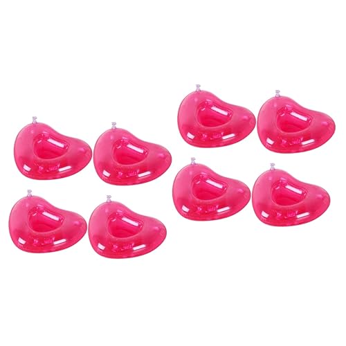 UPKOCH 8piezas Soporte Inflable para Bebidas Forma Posavasos De PVC Agua Playa y Piscina