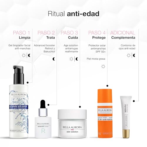 BELLA AURORA - Hydra Rich Solution 50 ml, Crema Facial de Día, 24H Hidratación Intensiva, Para Piel Normal o Seca, Crema Antimanchas y Antiedad, Suaviza la Piel, Acción Antiestrés Oxidativo - Imagen 6
