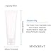 BENECREAT 30 Pack 50ml/1.67oz Clear Empty Tubes Clear Squeezable Cosmetic Containers Refillable Plastic Tubes for Shampoo Facial Cleanser Makeup Sample