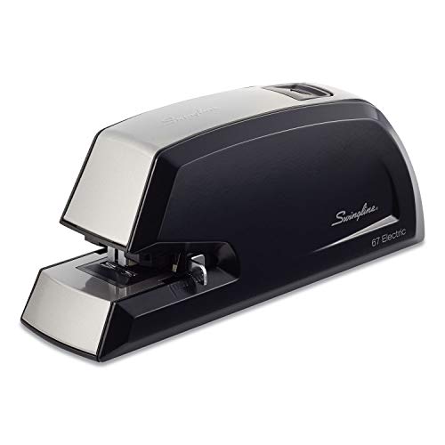 Swingline Heavy Duty Commercial Electric Stapler, 20 Sheet Capacity, Metal, Black (06701)