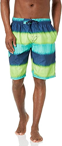 Image of Kanu Surf Men's Big Viper Extended Size Stripe Swim Trunk