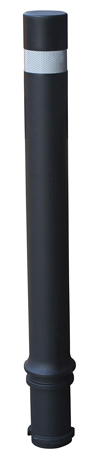PAL | Bolardo/pilona flexible A-Flex negro de alta resistencia y flexibilidad para empotrar (1- Bolardo)