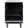 Seismic Audio - 12 Space Pro Audio DJ Road Rack Case with Casters - 12U Pro Tour Grade Rack